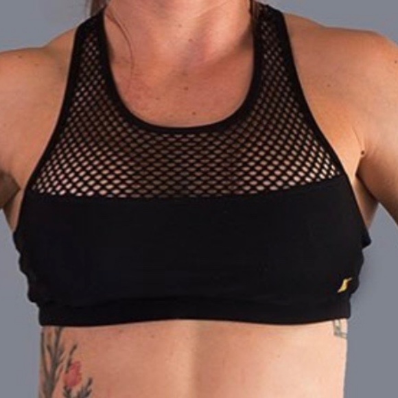 VULL SPORT - HIGH WIRE MESH SPORTS BRA (Black) - Picture 6 of 7